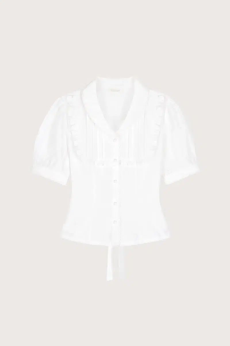 クリシアーXワーニーハウス Sugar powder blouse White