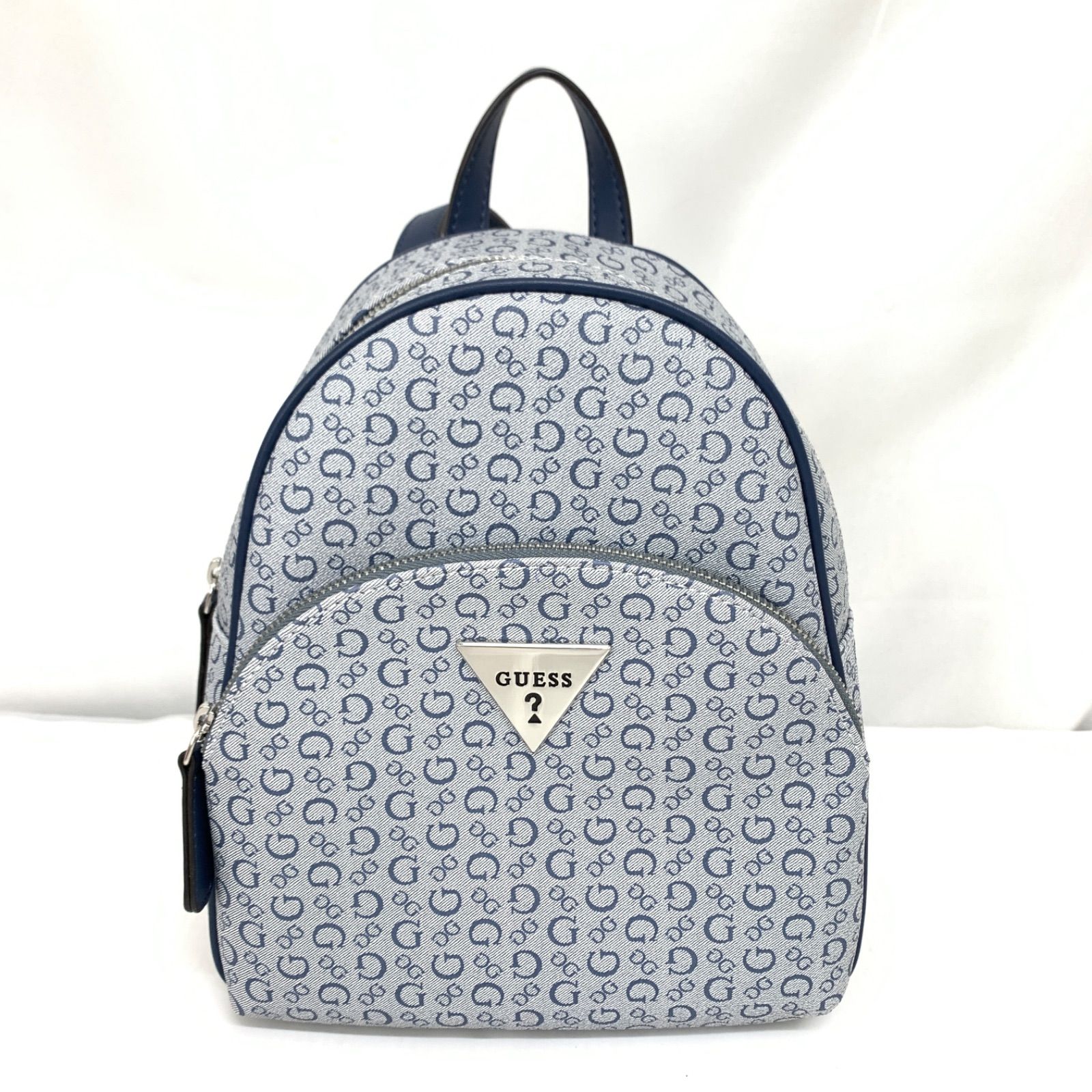 【中古美品】ゲス GUESS リュック 青　　　M80609-11