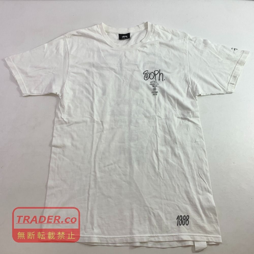 04w7144▽※【中古】ステューシー SOPH. ワールドツアー SOPH-150161 Tシャツ Mサイズ ホワイト【八王子店】