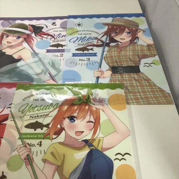 X2325 ◇未開封品 きゃらっとくじ 映画 五等分の花嫁～おさかな日和