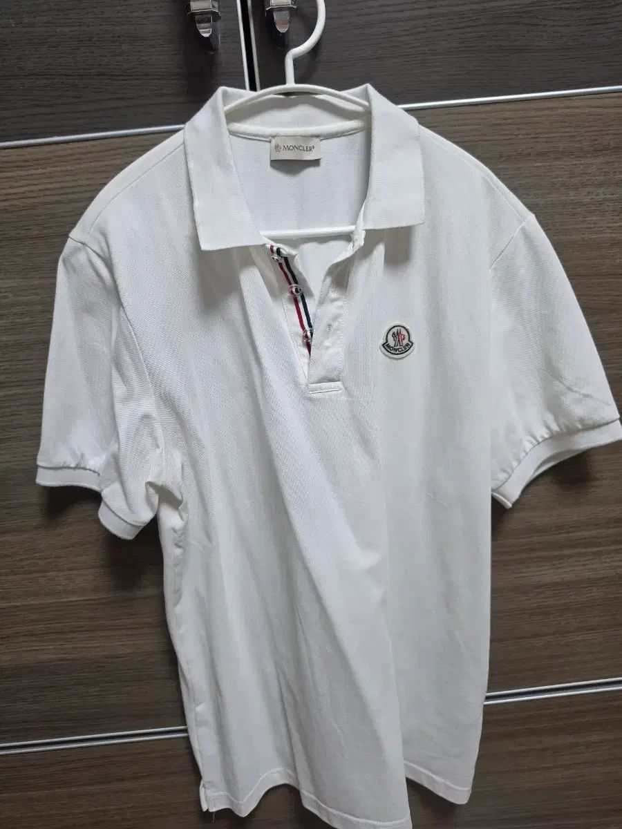 MONCLER(モンクレール) 半袖 カラーTシャツ 白