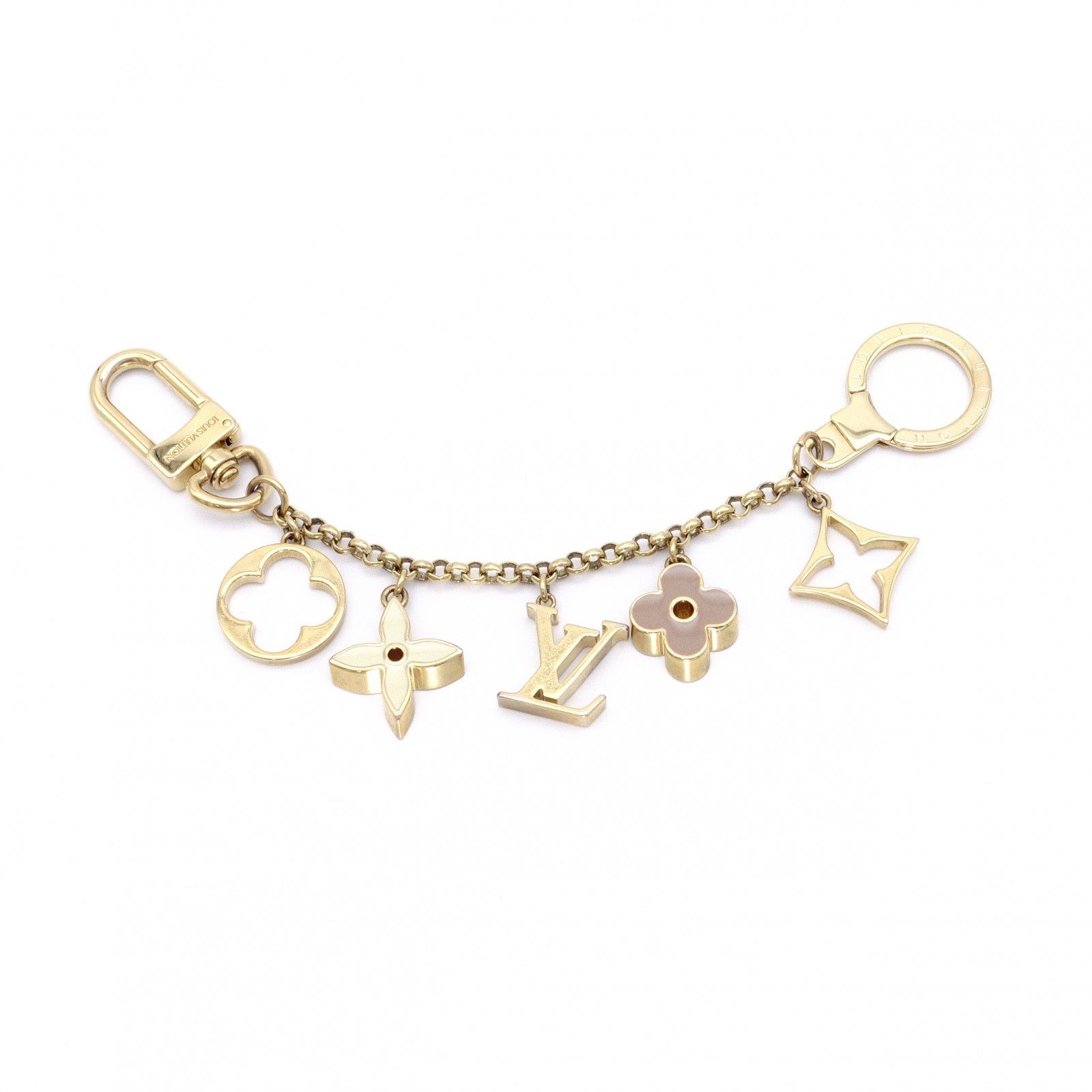 LOUIS VUITTON ルイヴィトン チェーンフルール ドゥ モノグラム チャーム メタル ゴールド 33,820円