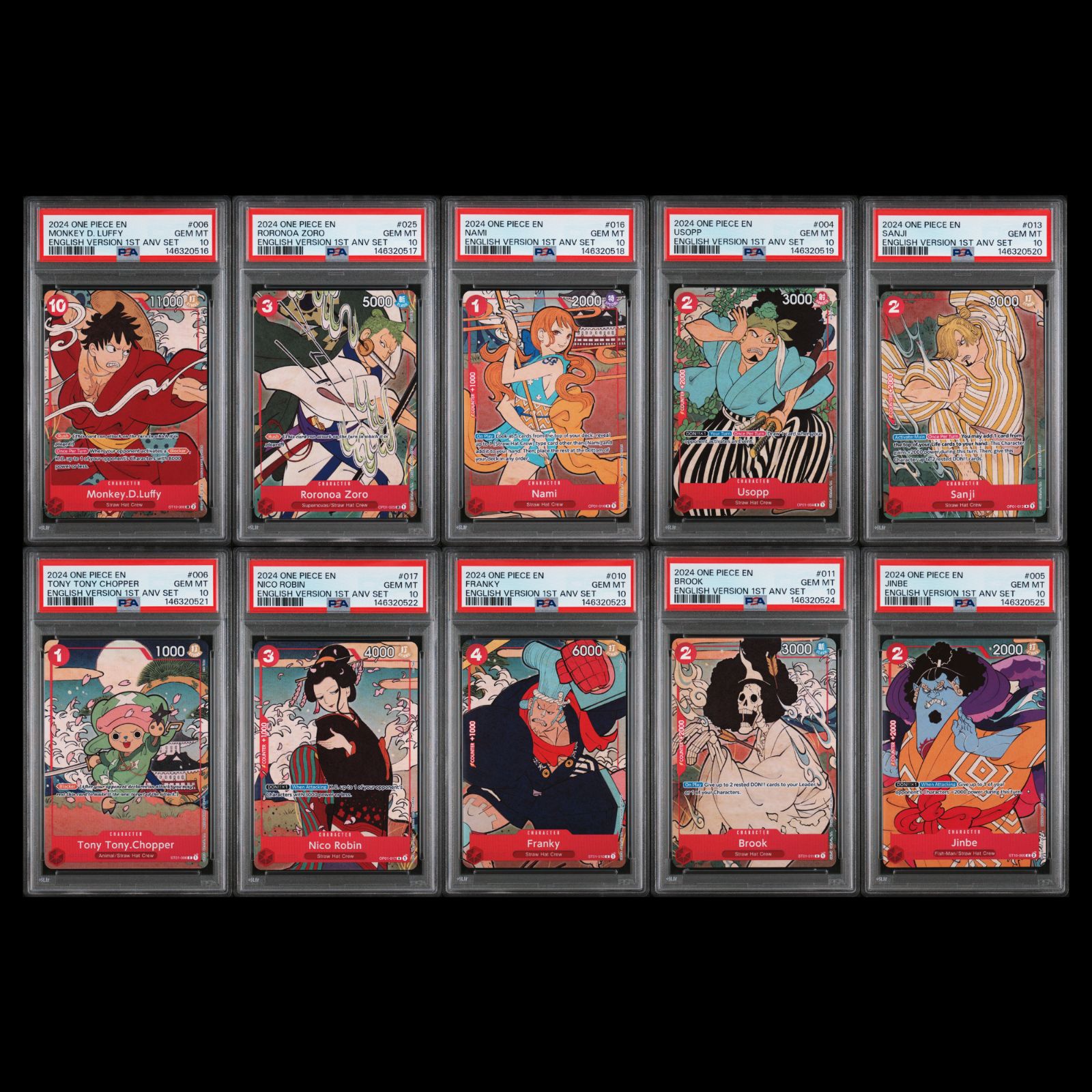 【PSA10連番】英語版1st アニバーサリーセット 10連番 セット販売