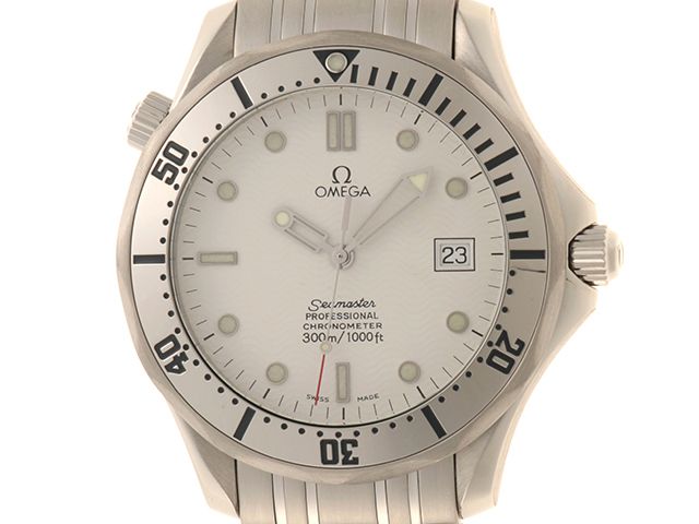 OMEGA オメガ ウォッチ シーマスター300m プロフェッショナル 時計 2532.20 腕時計 ステンレス ホワイト 自動巻き ホワイト文字盤 メンズ【中古】