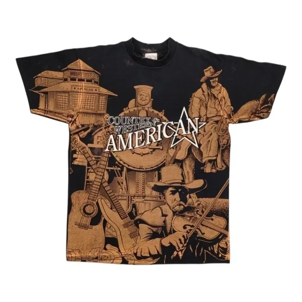 90年代 カントリーウェスタン アメリカン 半袖 Tシャツ XL
