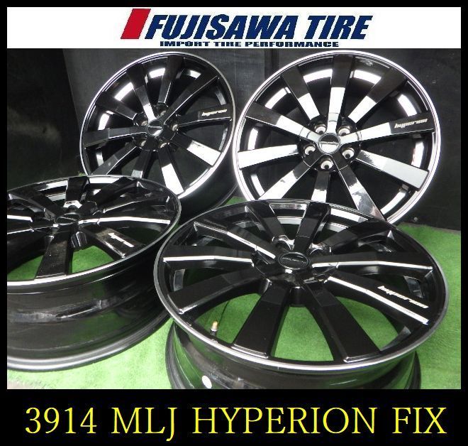 【3914】B送料無料▲MLJ HYPERION FIX▲18x7.0J 5穴 100/114.3 +50▲4本 26103523