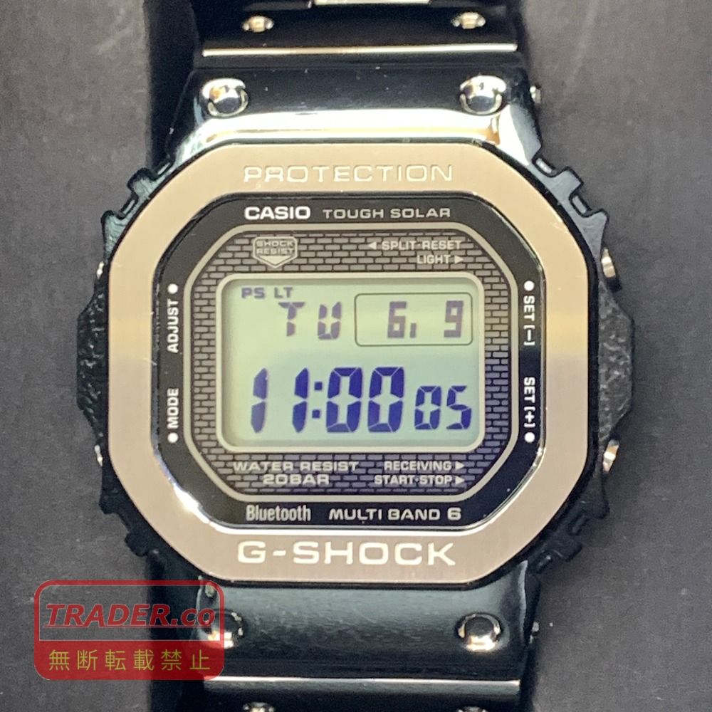 04w7145▽※【中古】CASIO G-SHOCK カシオ Gショック ジーショック GMW-B5000BT-1JF 電波時計 メンズ 腕時計 タフソーラー デジタル【八王子店】