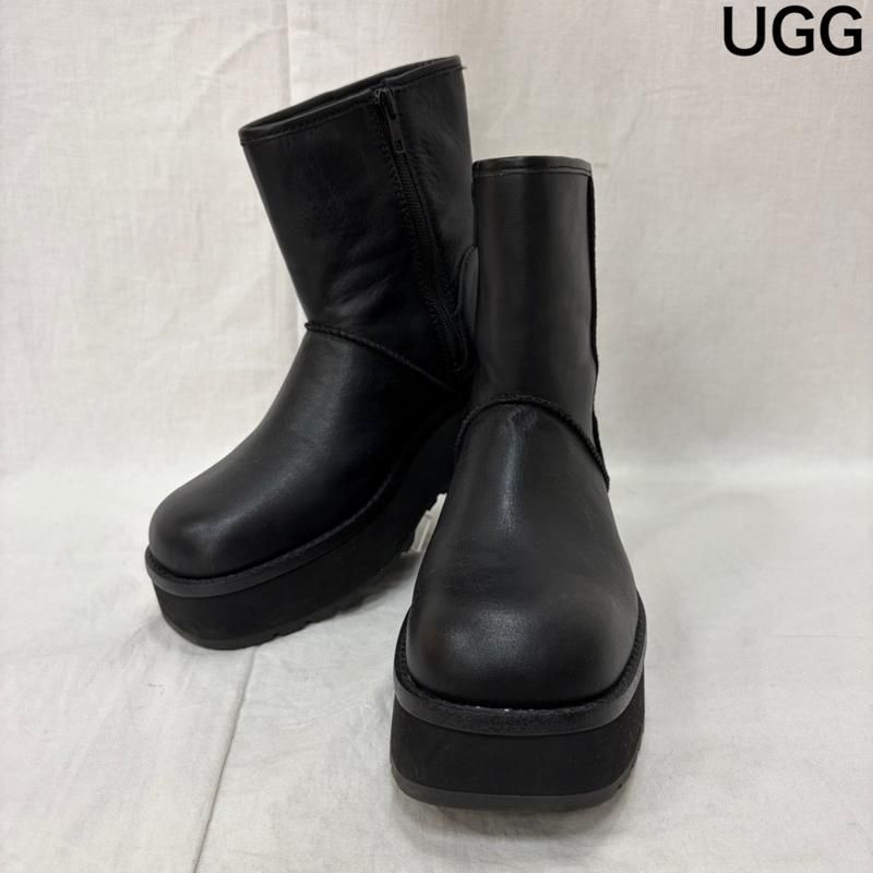 アグ CITYFUNC MID 厚底 プラットフォーム ブーツ black US7.5/24.5cm レディース US：7.5 ISItems【USED】【古着】【中古】50160739