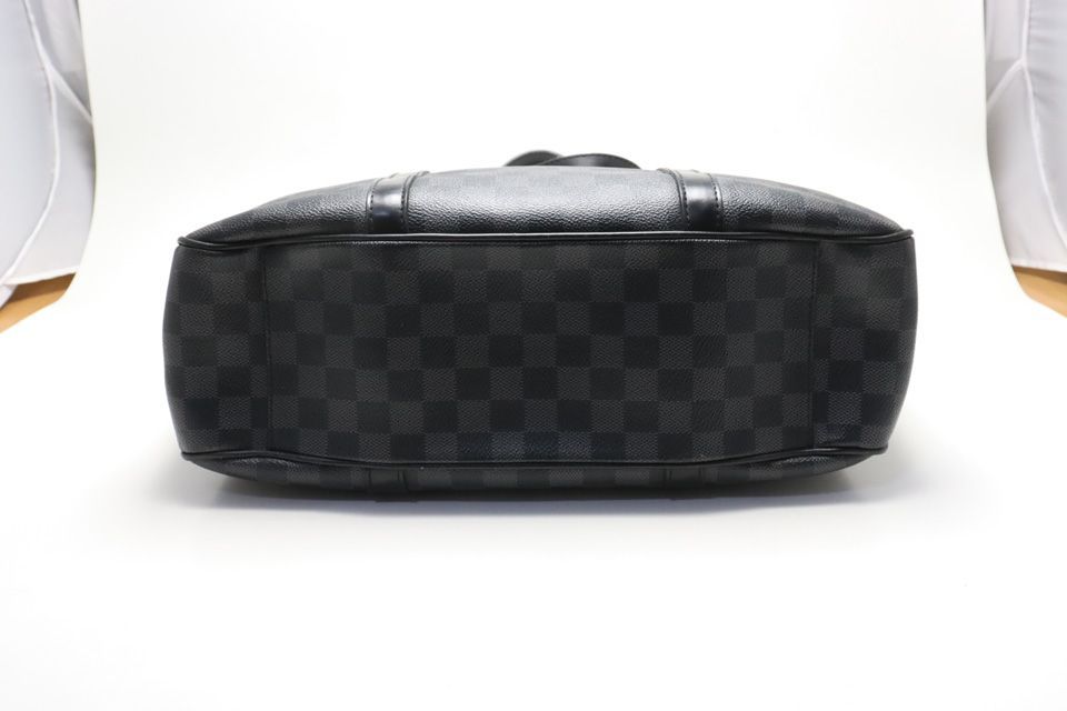 【美品】ルイヴィトン ダミエグラフィット レザートートバッグ □LOUIS VUITTON ダミエグラフィット タダオ レザー トートバッグ ルイ