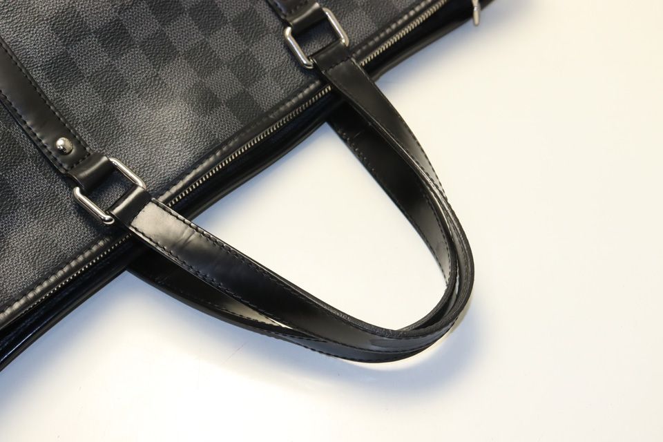 □LOUIS VUITTON ダミエグラフィット タダオ レザー トートバッグ ルイ