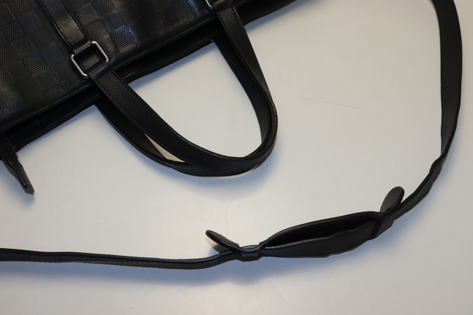 □LOUIS VUITTON ダミエアンフィニ タダオ レザー 2way トートバッグ