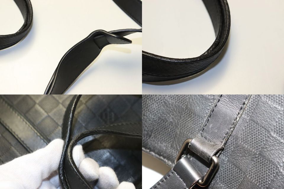 □LOUIS VUITTON ダミエアンフィニ タダオ レザー 2way トートバッグ