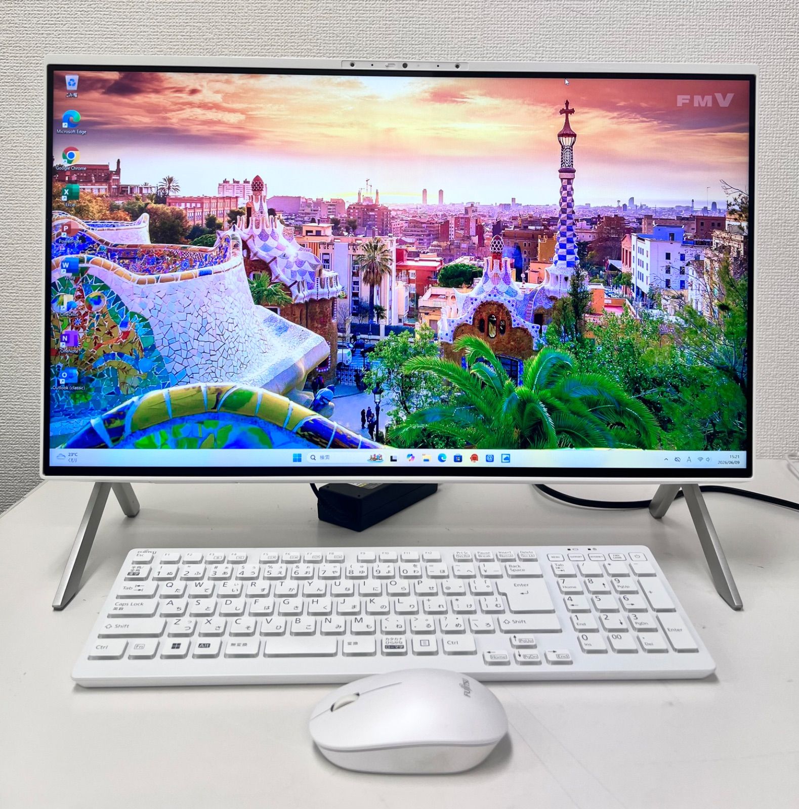 富士通ESPRIMO FMV F60/H3 AIO office2024 富士通 ESPRIMO FMV F60/H3 Ryzen5 SSD Win11 Pro - メルカリ