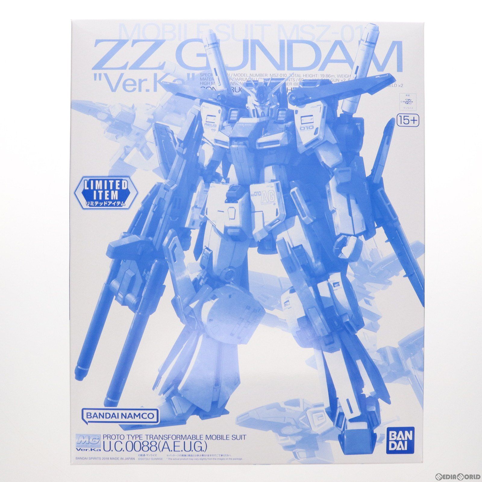 イベント限定 MG 1/100 MSZ-010 ダブルゼータガンダム Ver.Ka クリアカラー 機動戦士ガンダムZZ(ダブルゼータ) プラモデル(5055569) バンダイスピリッツ