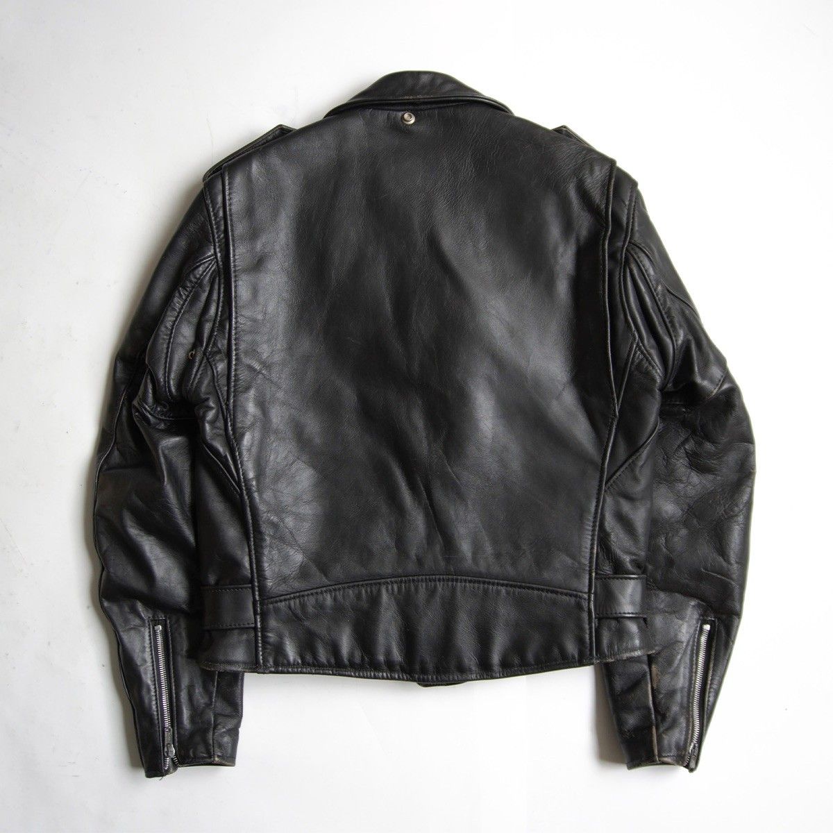 雰囲気抜群】SCHOTT【618/ダブルライダース ジャケット】38 レザー
