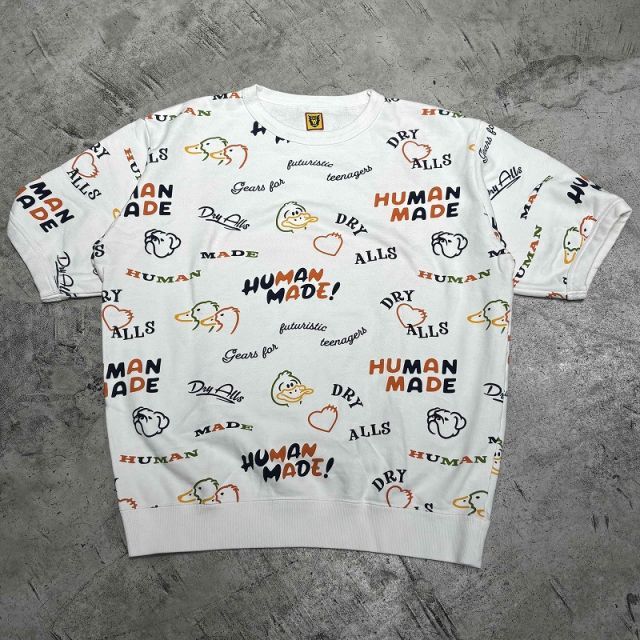 HUMAN MADE 23ss PRINTED S/S SWEATSHIRT XXLサイズ ヒューマンメイド 半袖スウェット 心斎橋店