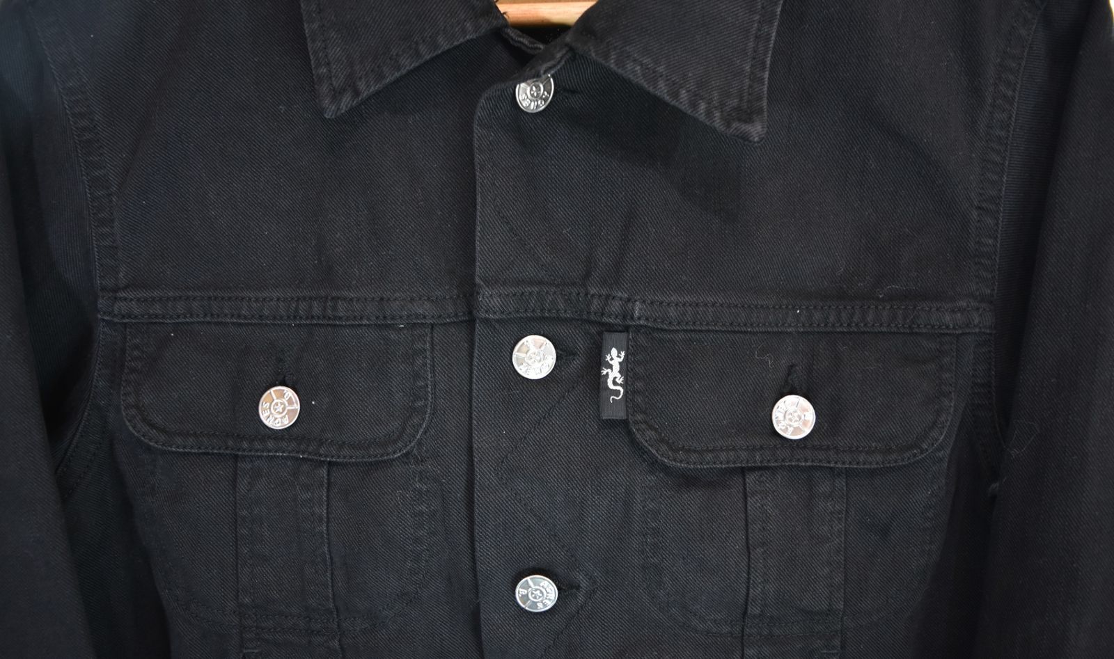 アニエスベー agnes b. JEANS -90s フランス製 Black Denim Jacket 