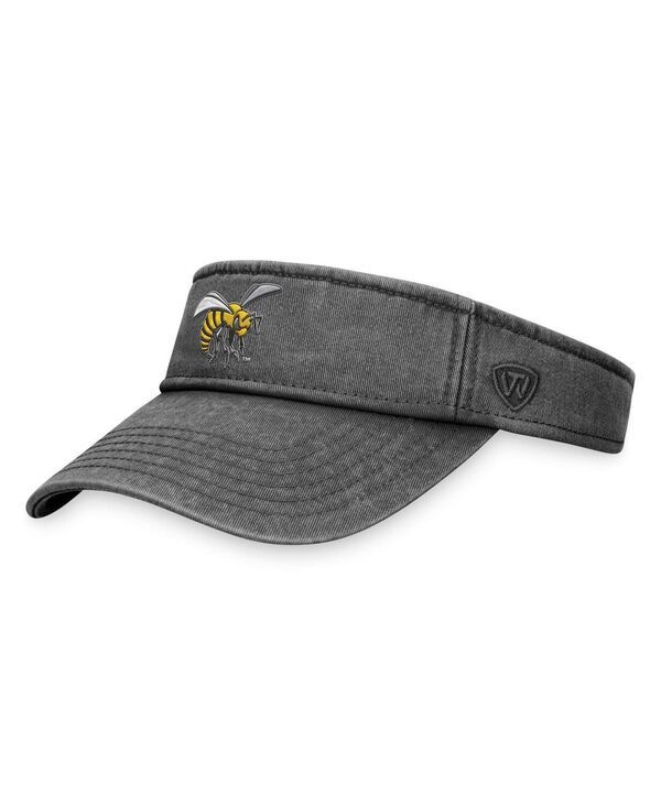トップオブザワールド メンズ アクセサリー 帽子 パイル Top of the World Mens Black Alabama State Hornets Terry Adjustable Visor Black ブラック