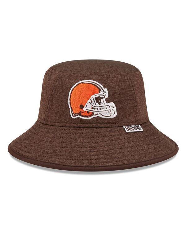 ニューエラ メンズ アクセサリー 帽子 New Era Mens Heather Brown Cleveland Browns Bucket Hat Heather Brown ヘザー