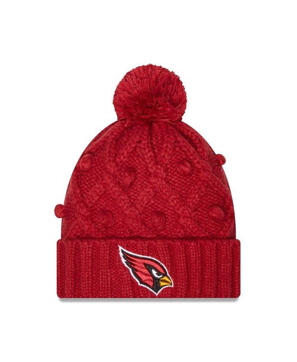 ニューエラ レディース アクセサリー 帽子 ニット New Era Womens Cardinal Arizona Cardinals Toasty Cuffed Knit Hat with Pom Cardinal