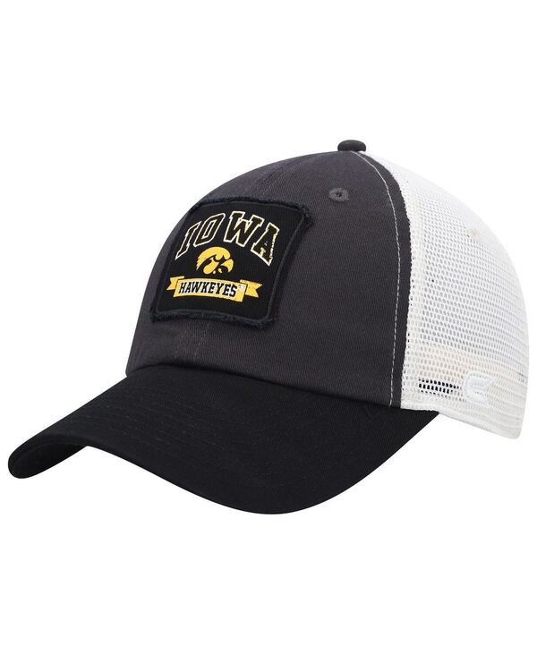 コロシアム メンズ アクセサリー 帽子 Colosseum Mens Charcoal Iowa Hawkeyes Objection Snapback Hat Charcoal チャコール
