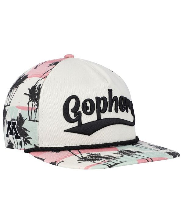 ニューエラ メンズ アクセサリー 帽子 New Era Mens Cream Minnesota Golden Gophers High Tide Golfer Snapback Hat Cream クリーム
