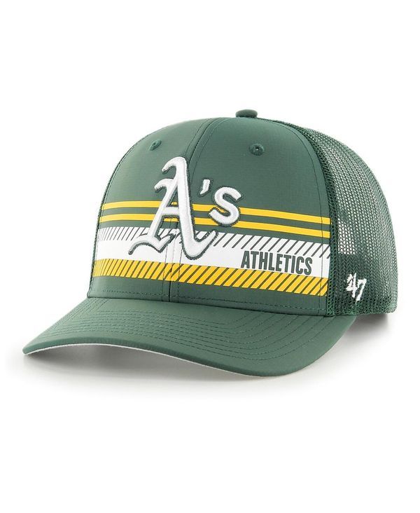 47 ブランド メンズ アクセサリー 帽子 47 Brand Mens 47 Green Oakland Athletics Cumberland Trucker Snapback Hat Green グリーン