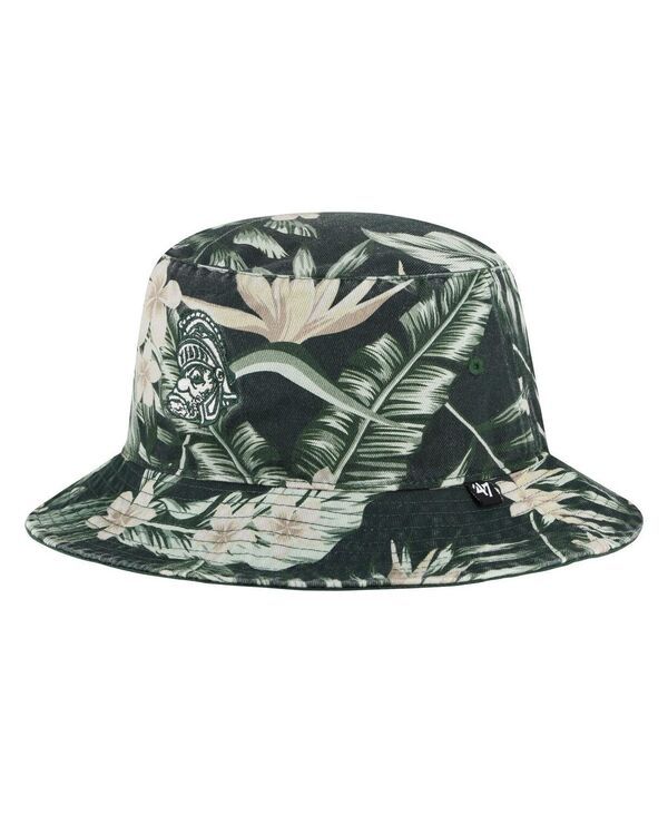 47 ブランド メンズ アクセサリー 帽子 47 Brand Mens Green Michigan State Spartans Tropicalia Bucket Hat Green グリーン