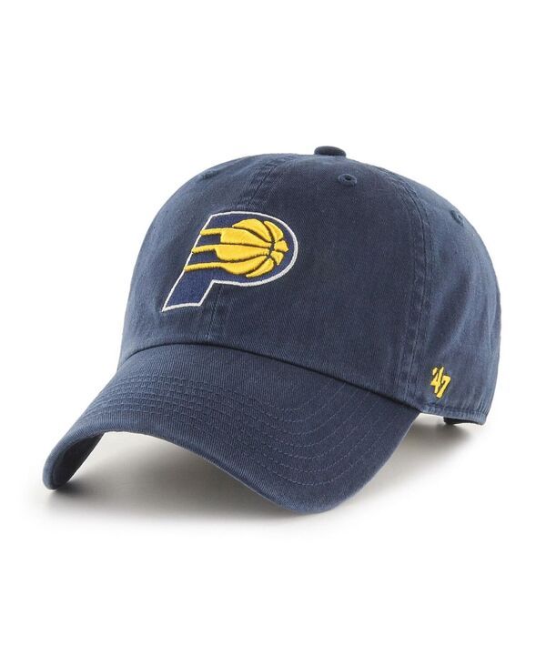 47 ブランド メンズ アクセサリー 帽子 ロゴ 47 Brand Mens Navy Indiana Pacers Team Logo Clean Up Adjustable Hat Navy ネイビー