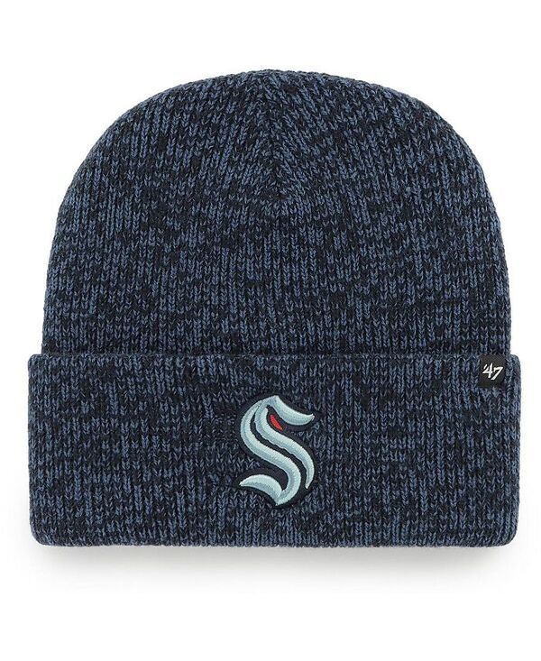 47 ブランド メンズ アクセサリー 帽子 ニット 47 Brand Mens 47 Deep Sea Blue Seattle Kraken Brain Freeze Cuffed Knit Hat Deep Sea Blue ブルー