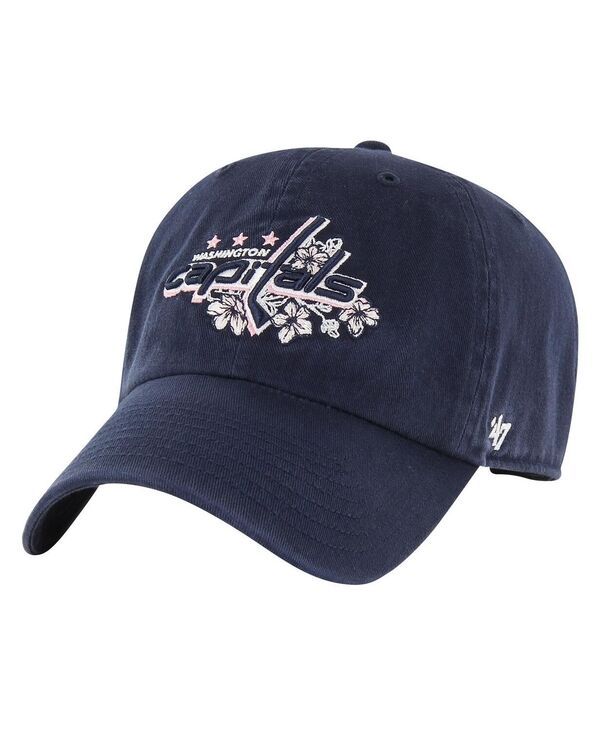 47 ブランド メンズ アクセサリー 帽子 キャップ ロゴ 47 Brand Mens Navy Washington Capitals Core Logo Clean Up Adjustable Hat Navy ネイビー