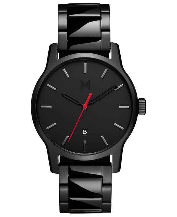 エムブイエムティー メンズ アクセサリー 腕時計 Tシャツ MVMT Mens Classic II Black Stainless Steel Bracelet Watch 44mm Black ブラック