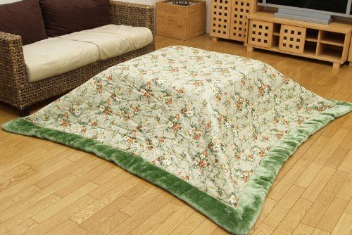 新品 額付 エレガンス こたつ薄掛けふとん(B) 『エリス』 カラー グリーン サイズ 200×290cm