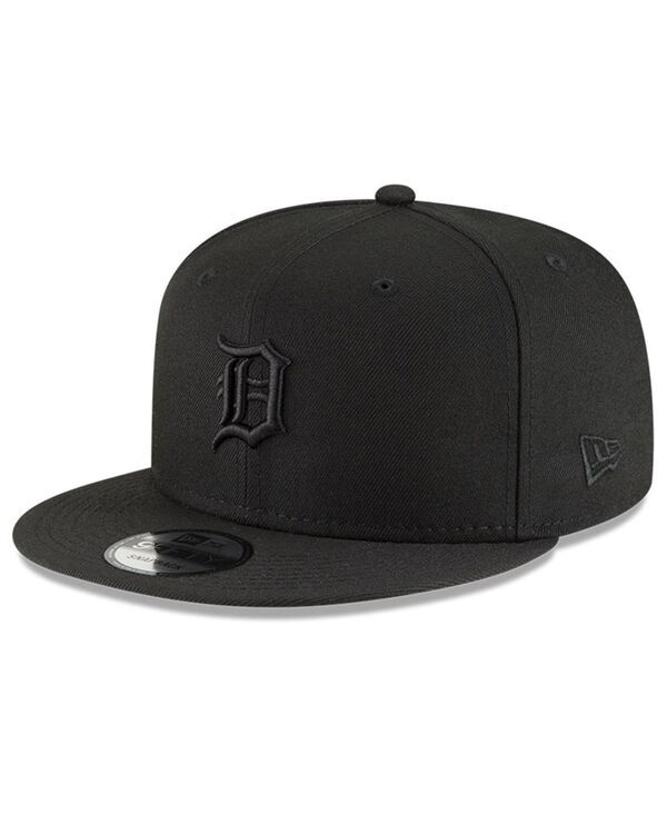 ニューエラ メンズ アクセサリー 帽子 New Era Mens Detroitigers Black on Black 9FIFTY Snapback Hat Black ブラック
