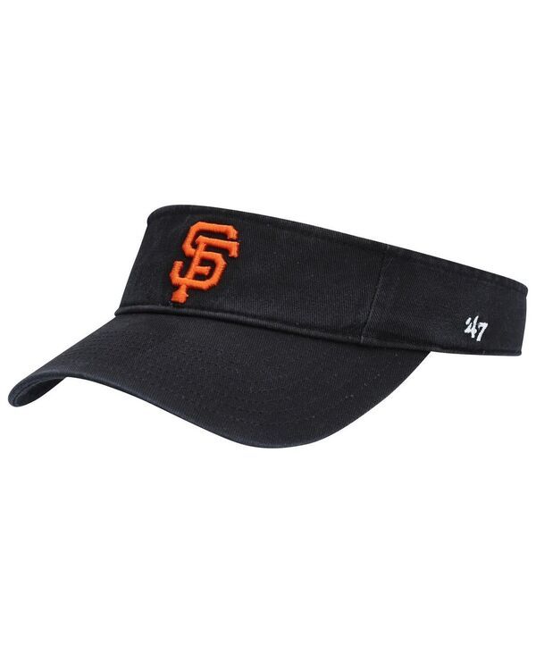47 ブランド メンズ アクセサリー 帽子 47 Brand Mens Black San Francisco Giants Clean Up Adjustable Visor Black ブラック