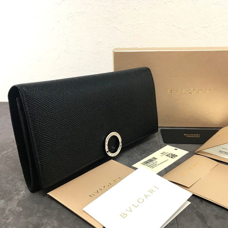 未使用品 BVLGARI 長財布 ブラック ブルガリブルガリ ロゴクリップ 箱付き 170 42,770円