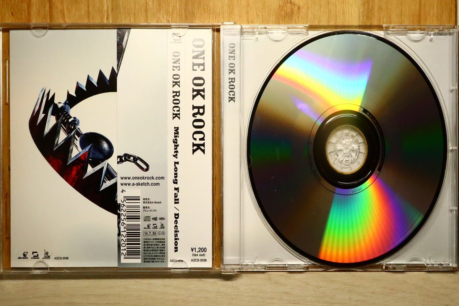 国内盤CD☆ワンオクロック/ONE OK ROCK□ Mighty Long Fall/Decision