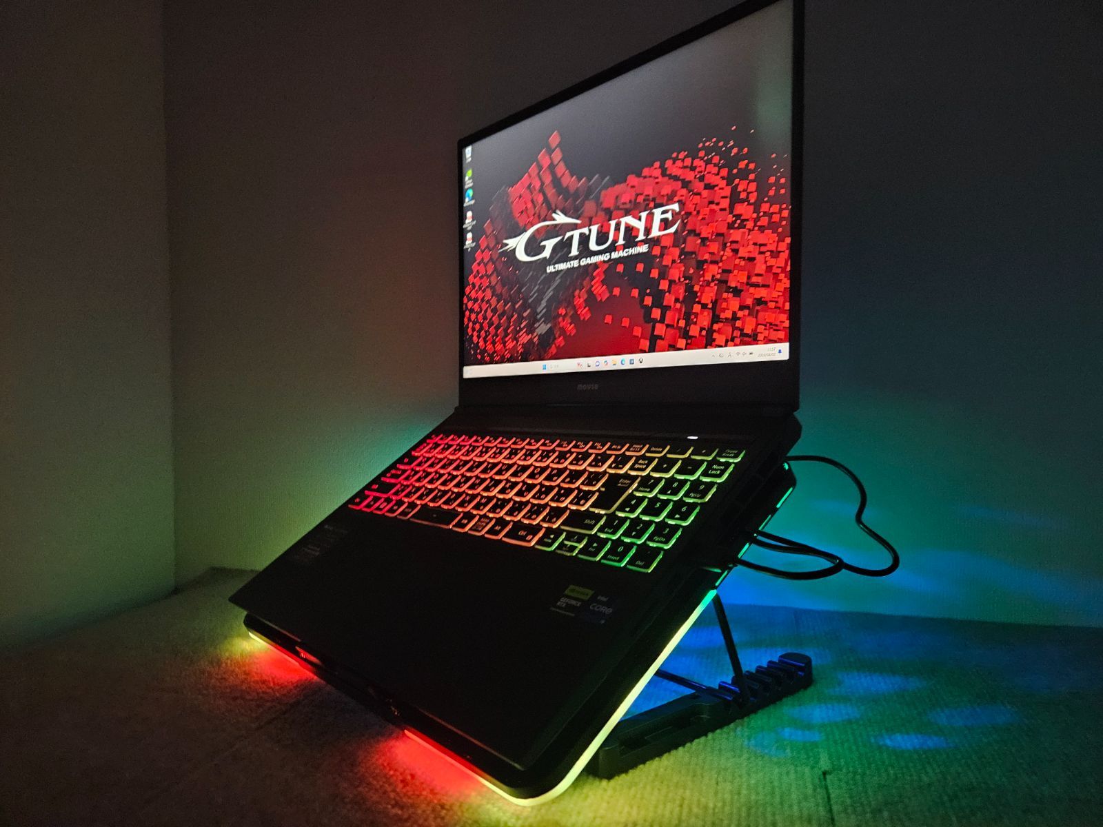 RTX4080搭載 美品 ハイエンドゲーミングノートmouse G-tune Intel Core i9-13900HX(代13世代)64GBメモリ M.2 SSD 2TB Geforce RTX4080