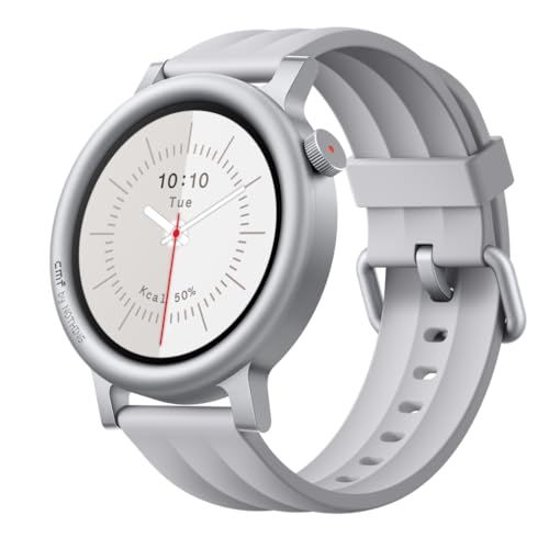 CMF by Nothing Watch 3 Pro スマートウォッチ 【13日間バッテリー 1.43インチAMOLED 丸型 大画面 IP68 防水 健康管理】メンズ レディース ビジネス 兼用 デュアルバンド GPS内蔵 録音機能付き iPhone AJu