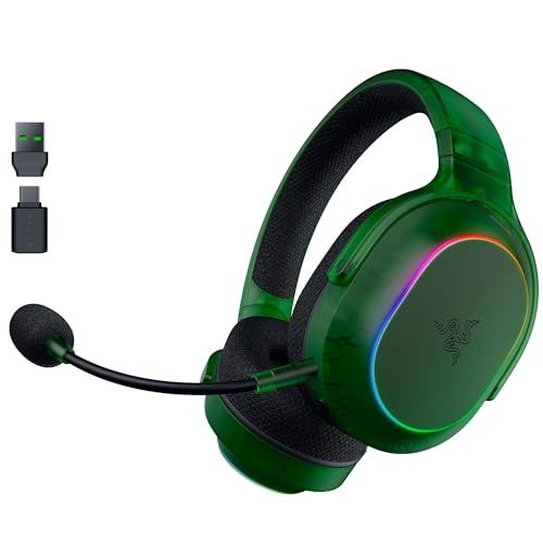 Razer レイザー Barracuda X Chroma Phantom Green Editionグリーン ワイヤレスゲーミングヘッドセット TriForce40mmドライバー 着脱式 HyperClear 70時間駆動 2.4GHz BluetootJu