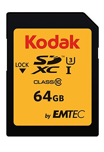 Kodak SDXCカード 64GB UHS-I U3 V30 Ultra - 最大読み取り速度95MB/秒 - 書き込み速度 最大85MB/秒 - 4K Ultra HDビデオとHD写真の保存 - SDカード。Ju