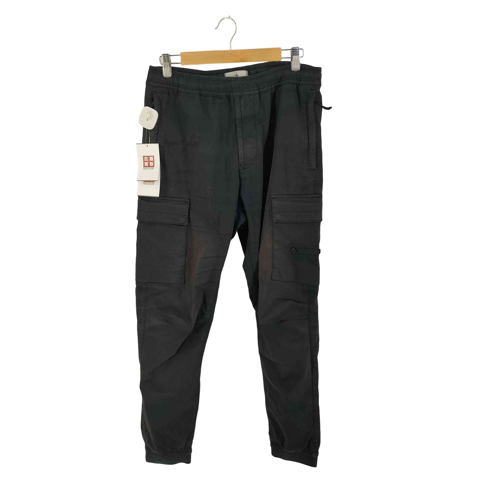STONE  RE-T カーゴパンツ ブラック W32 ストーンアイランド STONE ISLAND TYPE RE-T CARGO PANTS メンズ W32