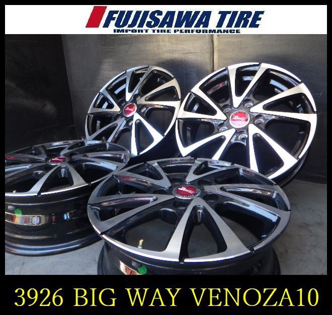 【3926】B送料無料▲BIG WAY B-Win VENOZA10▲15x5.5J 5穴 114.3 +50▲4本 26103528 3926】B送料無料△BIG WAY B-Win VENOZA10△15x5.5J 5穴 114.3 +50△4
