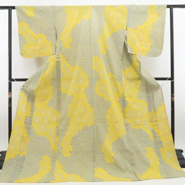 ❁tomihisa❁新品 有松鳴海絞り 綿 洗える夏着物“花の記憶に想いを馳せ