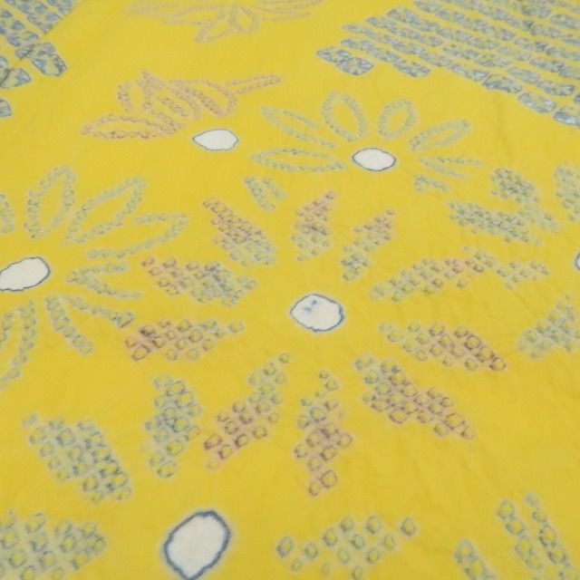 ❁tomihisa❁新品 有松鳴海絞り 綿 洗える夏着物“花の記憶に想いを馳せ