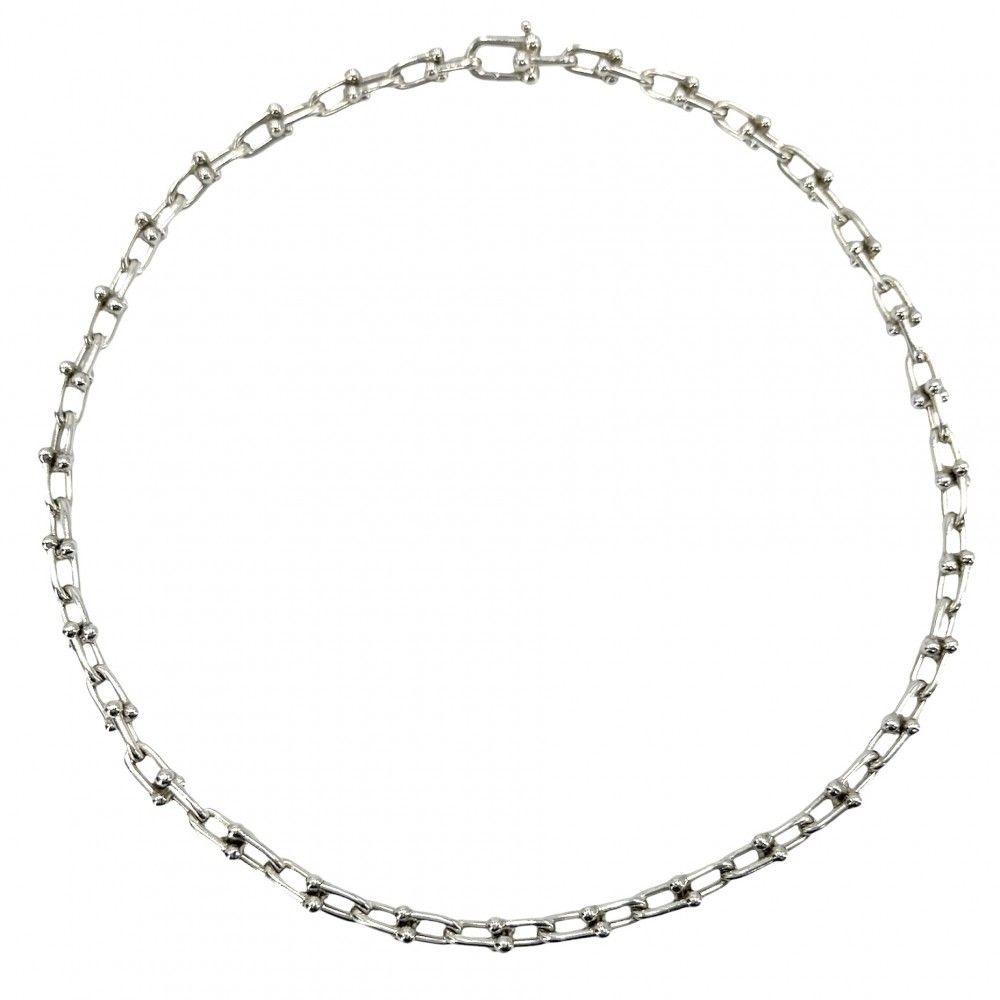 ティファニー ネックレス レディース ハードウェア スモールリンク ジュエリー アクセサリー TIFFANY&Co. シルバー925 約42.3g【中古品】