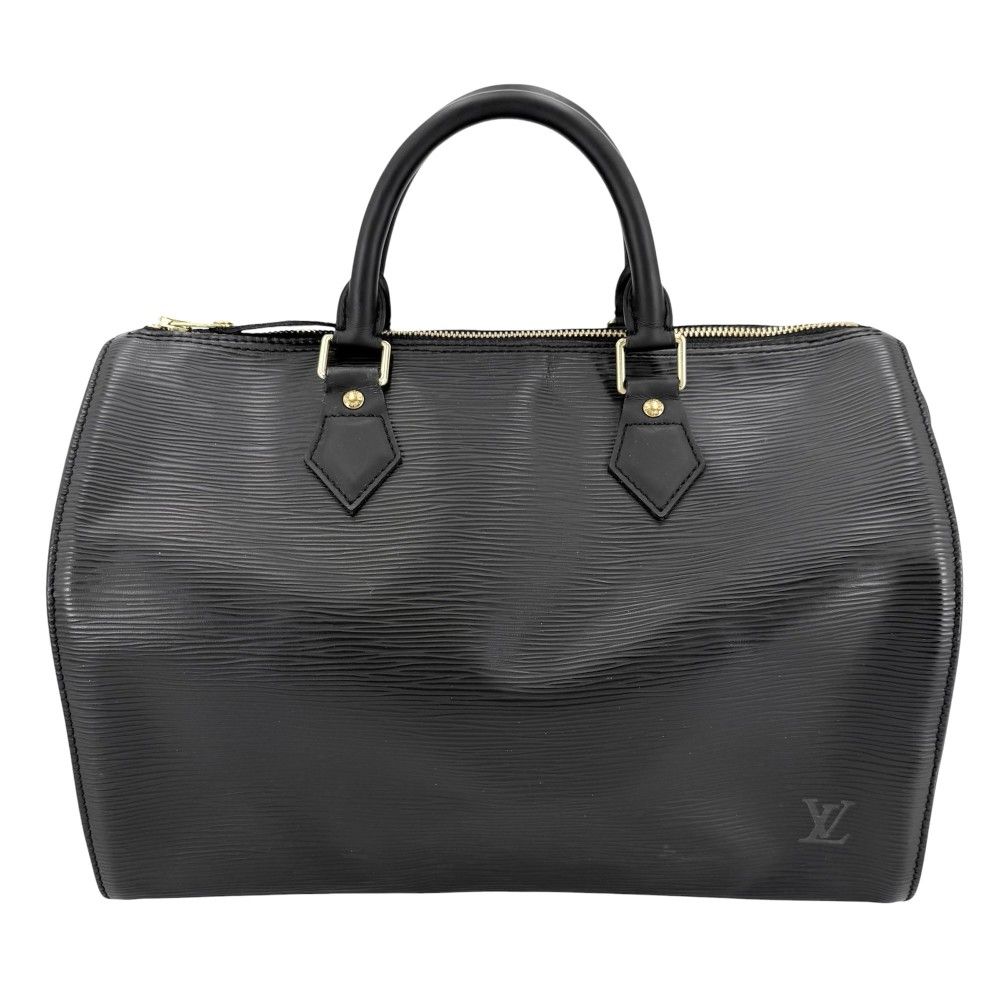 ルイヴィトン ハンドバッグ レディース エピ スピーディ30 ミニボストンバッグ ブラック 黒 鞄 かばん LOUIS VUITTON M59022 ノワール ゴールド金具【中古品】