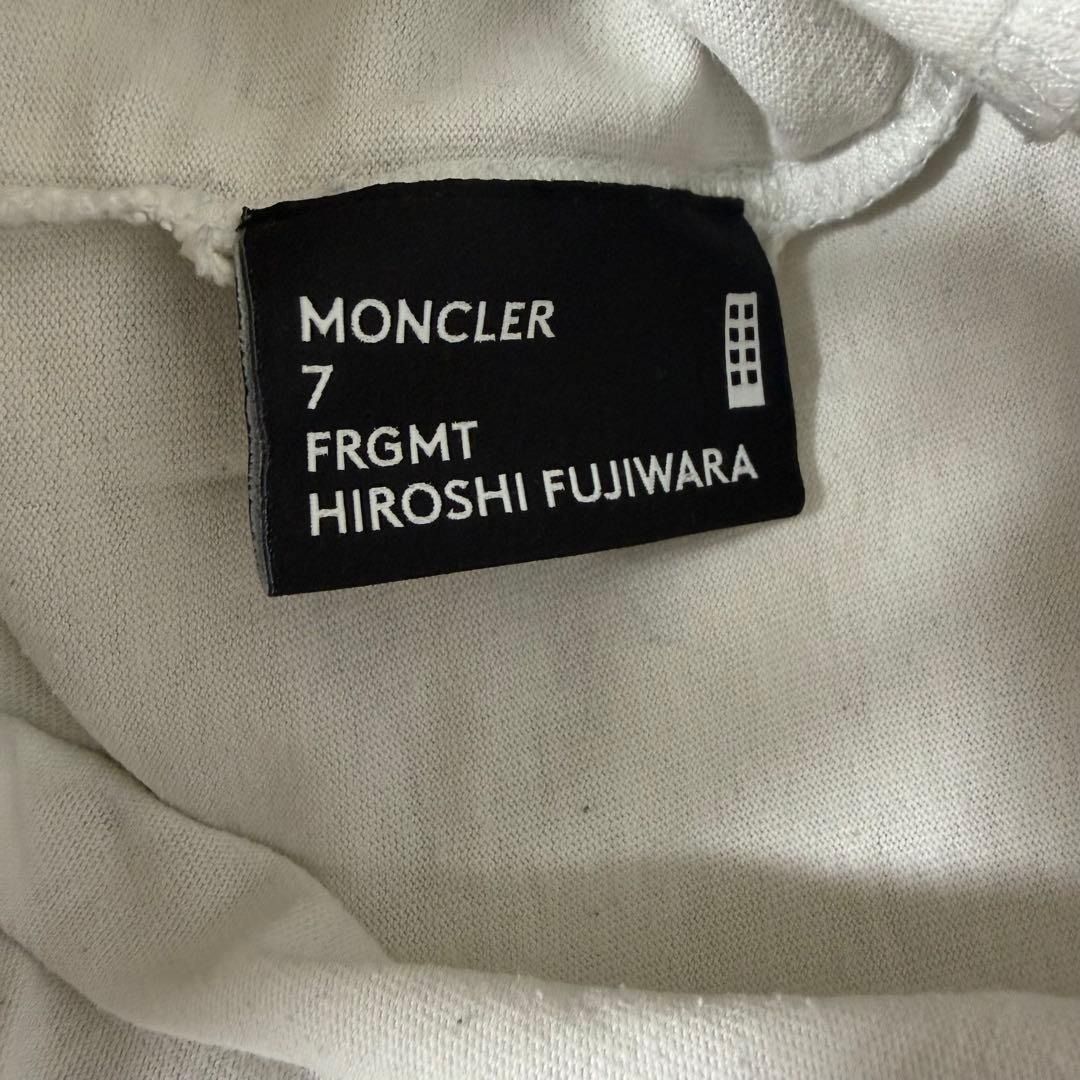 モンクレール フラグメント ホワイト Tシャツ サイズL 5S598 - メルカリ