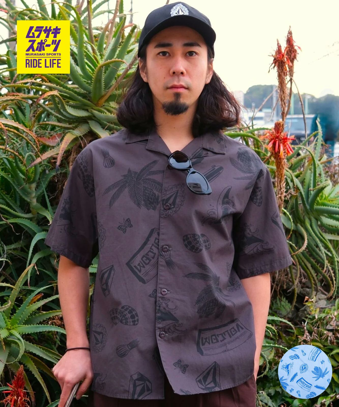 【ムラスポ公式】新品 VOLCOM ボルコム 半袖 シャツ メンズ NOZAKA SS AOP SHIRT VSH261001