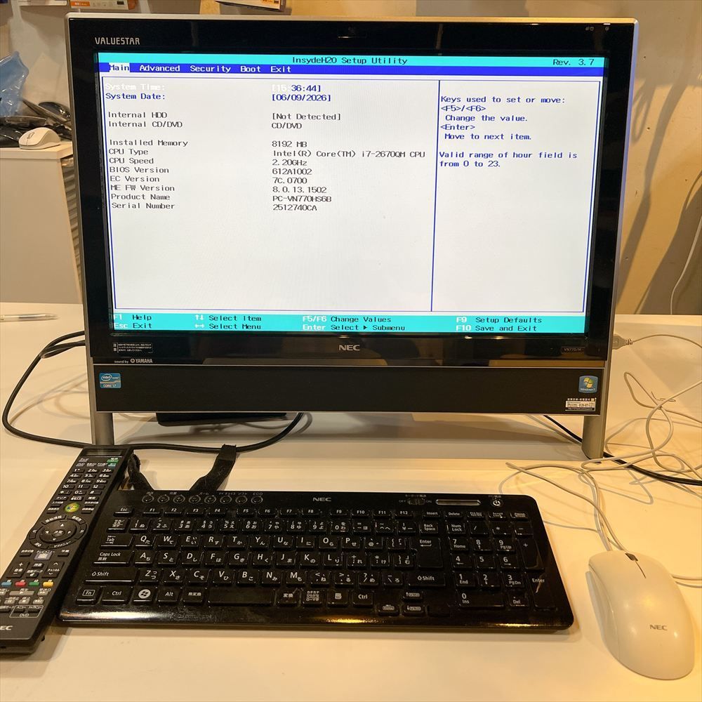 NEC VALUESTAR VN770/H ジャンクPC Core i7- メルカリ
